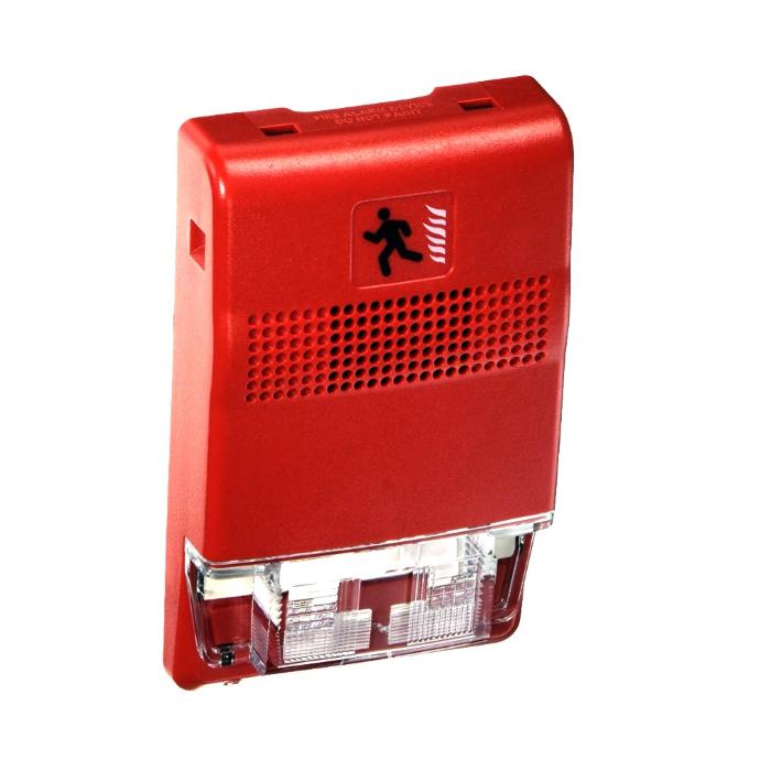 SIRENA CON LUZ ESTROBO CONVENCIONAL DE 24VDC mod. GST-DC-M9413R