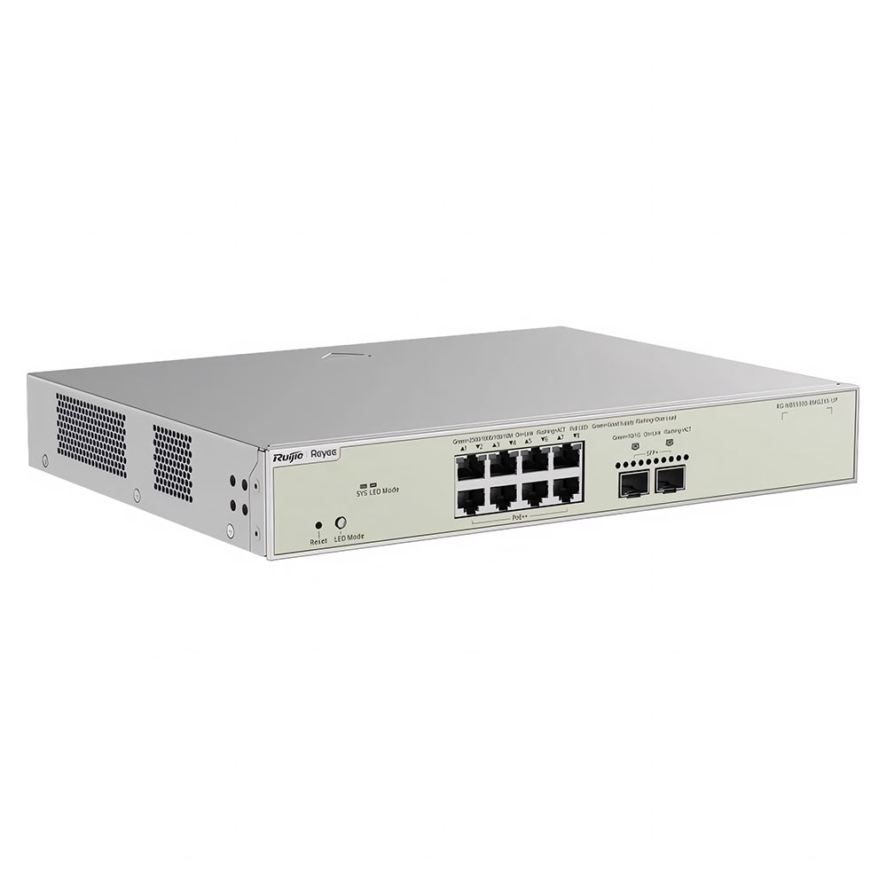 8 PUERTOS POE POE+ GIGABIT L3  370W  2 SLOTS SFP CLOUD