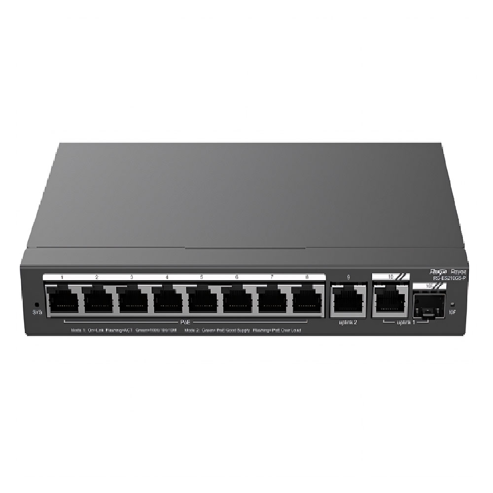 SWITCH 10 PUERTOS GIGABIT(8 POE POE+ 2P UPLINK) 120W  CLOUD