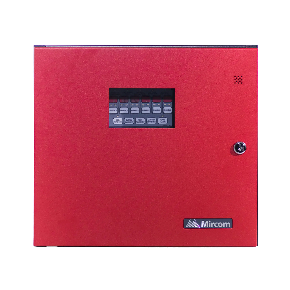 PANEL CONVENCIONAL DE 6 ZONAS MIRCOM mod. FA-106R