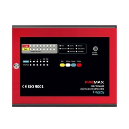 [HG-FIREMAX8] PANEL CONVENCIONAL CONTRA INCENDIO DE 8 ZONAS mod. HG-FIREMAX8