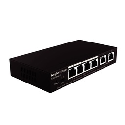 [RG-ES206GC-P] SWITCH 6 PUERTOS GIGABIT 4P POE POE+  2P UP LINK 54W CLOUD