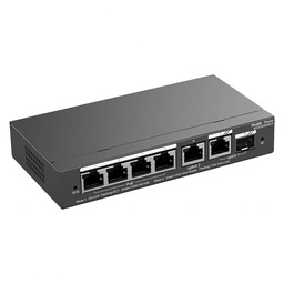 [RG-ES206GS-P] SWITCH 6 PUERTOS GIGABIT(4 POE/POE+ 2P UPLINK)/ 54W/ CLOUD