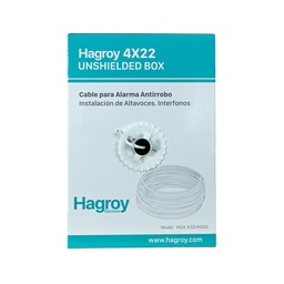 [HG-4X22UN300] CABLE ALARMA 4X22 SIN APANTALLAR (300m) mod. HG-4X22UN300